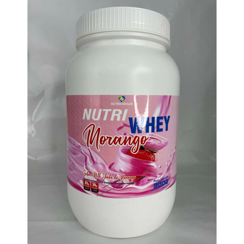 Nutri Whey Morango 900g – 24g de Proteína Para Quem Tem Pressa e Fome de Resultado