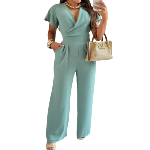 Macacão Feminino Elegante Pantalona